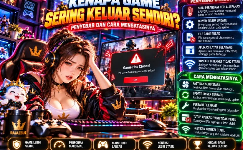 Kenapa Game Sering Keluar Sendiri? Penyebab dan Cara Mengatasinya